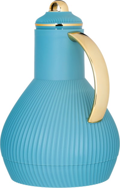 AliaAl Saif Gallery Thermos, 1 liter, Inner Glass, Pressure Cooker - Turquoise product image 5