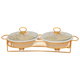Al Saif Gallery porcelain food warmer, 33.2 cm, with lid and stand - multiple colors product image 1