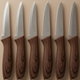 طقم سكاكين مشرشر استيل السيف غاليري، 6 قطع - بني product image 1