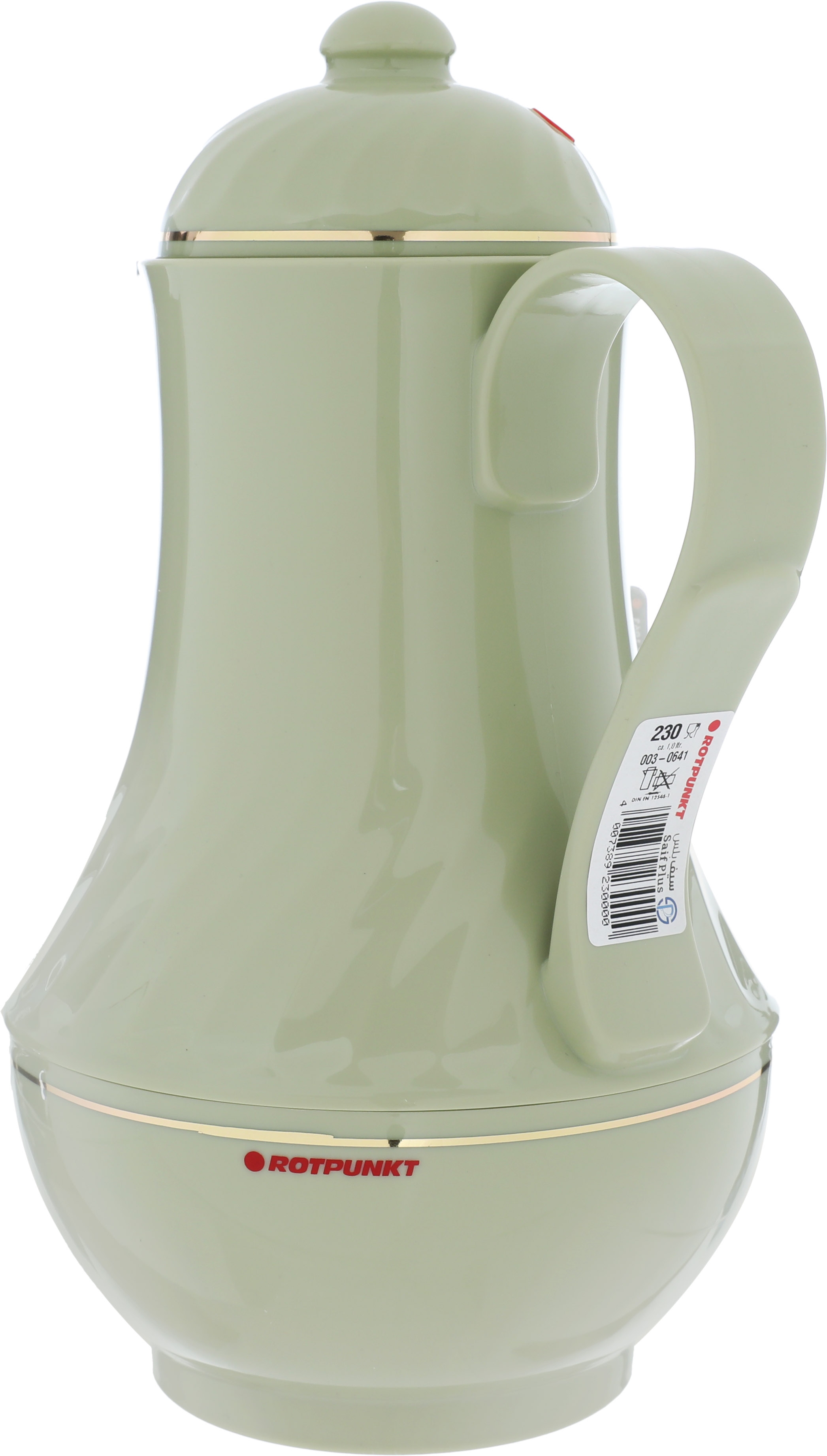 Rotpont thermos, 1 liter, glass inner container, plastic outer shell - light green product image 3