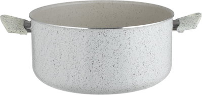 طقم قدور جرانيت السيف بلص، 7 قطع، غطاء زجاج - كريمي أسود product image 5