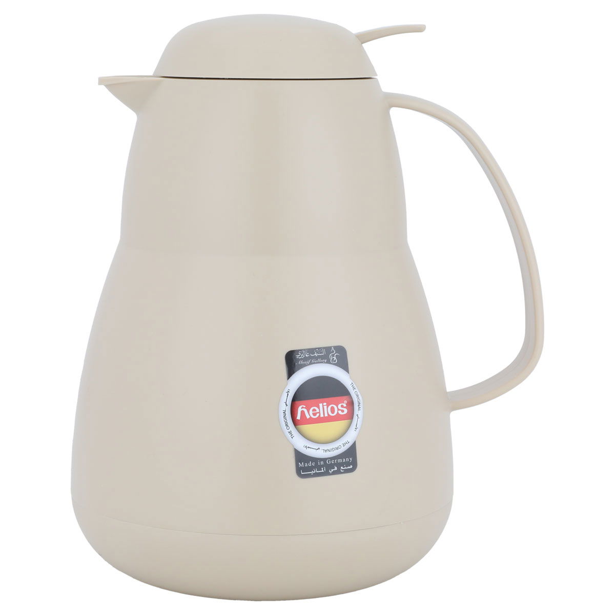 Helios thermos, 1 liter, thermal glass inner container, plastic outer shell - beige product image
