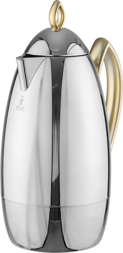 طقم ترامس العلا السيف غاليري، 21 قطعة، مع طوفرية، اكواب شاي و قهوة - فضي ذهبي product image 5