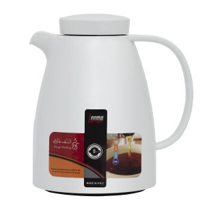 Al Saif Gallery Lima Thermos, 0.65 liters, thermal glass inner container, plastic outer shell - white product image 2