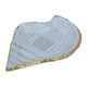 Al Saif Gallery glass sweet dish, 23 x 16.5 x 2.5 cm, leaf, flat, small - clear product image 1