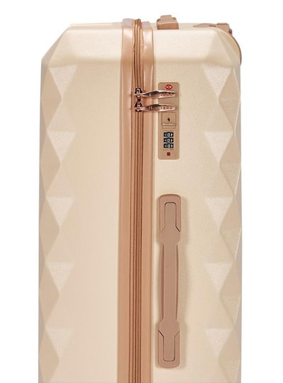 حقيبة سفر ABS ليمرا، 20 انش، 4 عجلات، WM-233 - بيج ذهبي product image 3