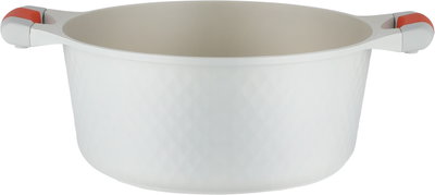 طقم قدور داي كاست الومنيوم روبوست، 9 قطع، غطاء زجاج، يد سيليكون - كريمي product image 3