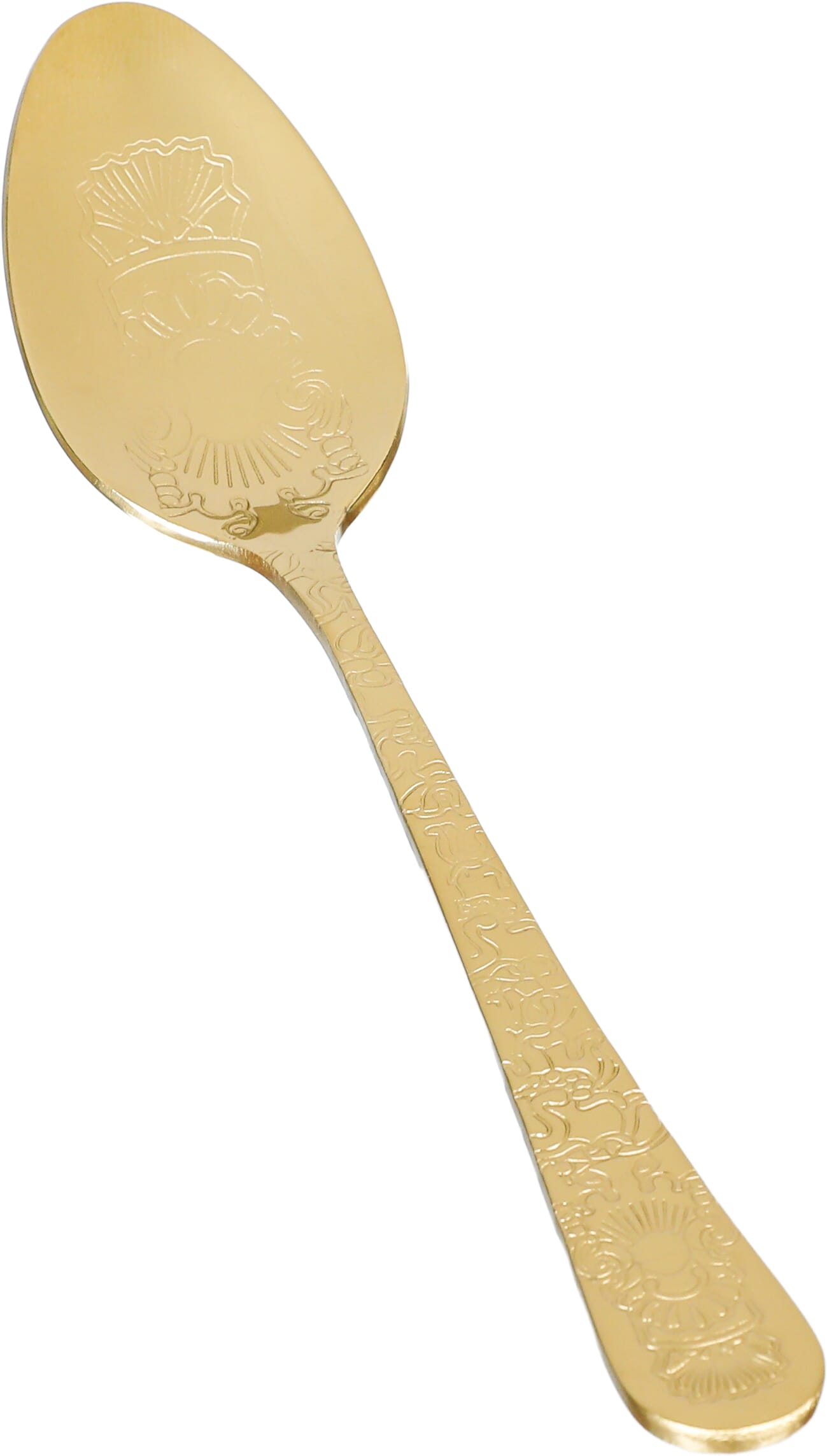 Al Saif Gallery steel tea spoon set, 6 pieces, engraved - gold product image 2