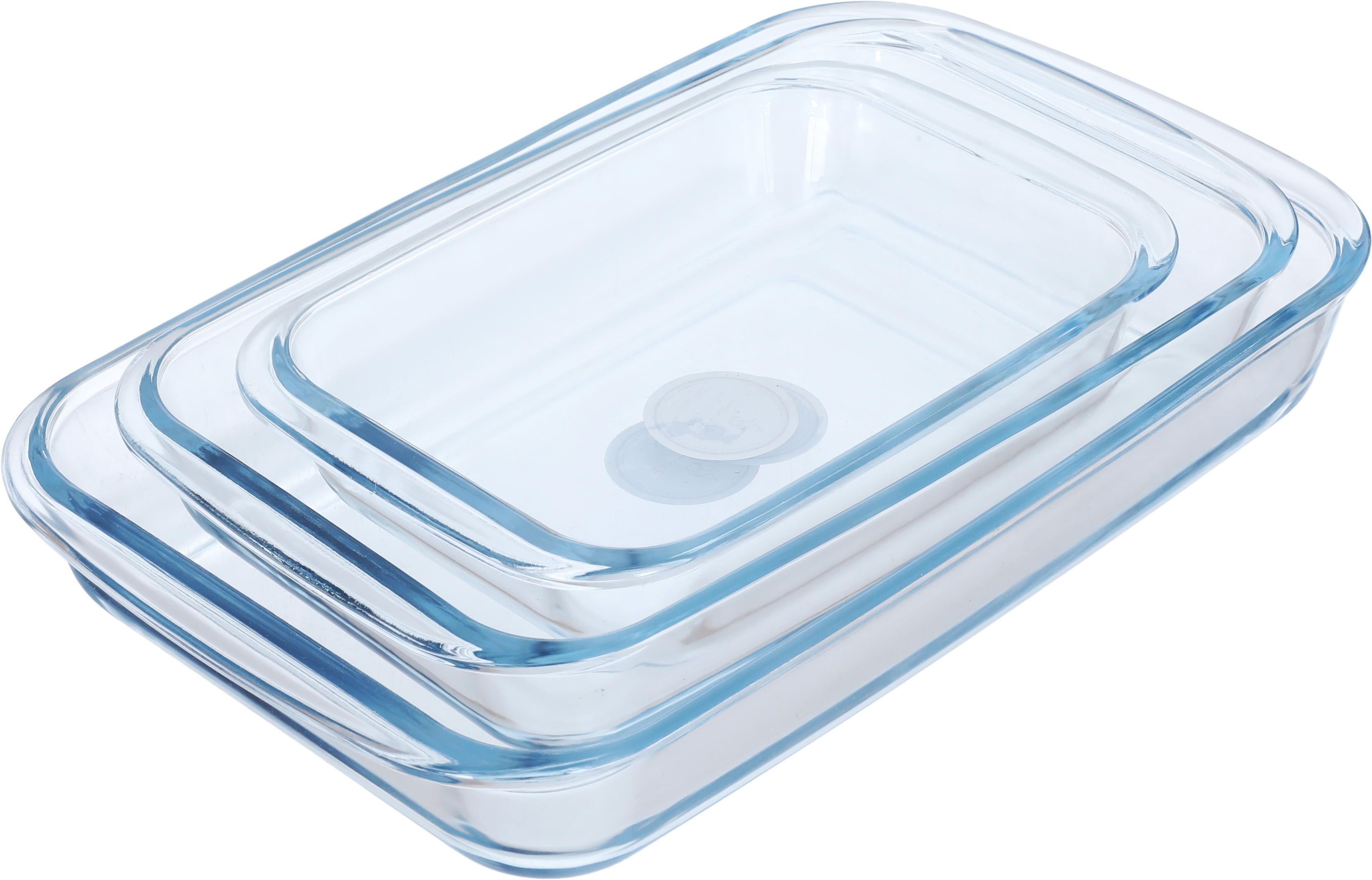 طقم صواني فرن زجاج السيف غاليري، 3 قطع - شفاف product image
