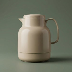 Helios thermos, 1.3 liters, glass inner container, plastic outer shell - dark brown product image