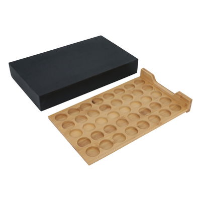 صندوق تخزين كبسولات قهوة خشب السيف غاليري، 40 × 24 × 6 سم، مستطيل - أسود product image 2