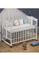 سرير اطفال خشب الصنوبر فان مومنت، 130×70 سم، مع ناموسية - ابيض product image 4
