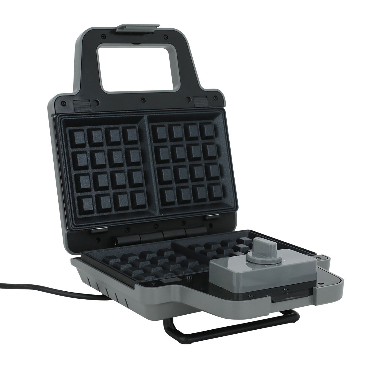Edison Sandwich And Waffle Maker, 800 Watt, 2×1 - Dark Grey product image 5