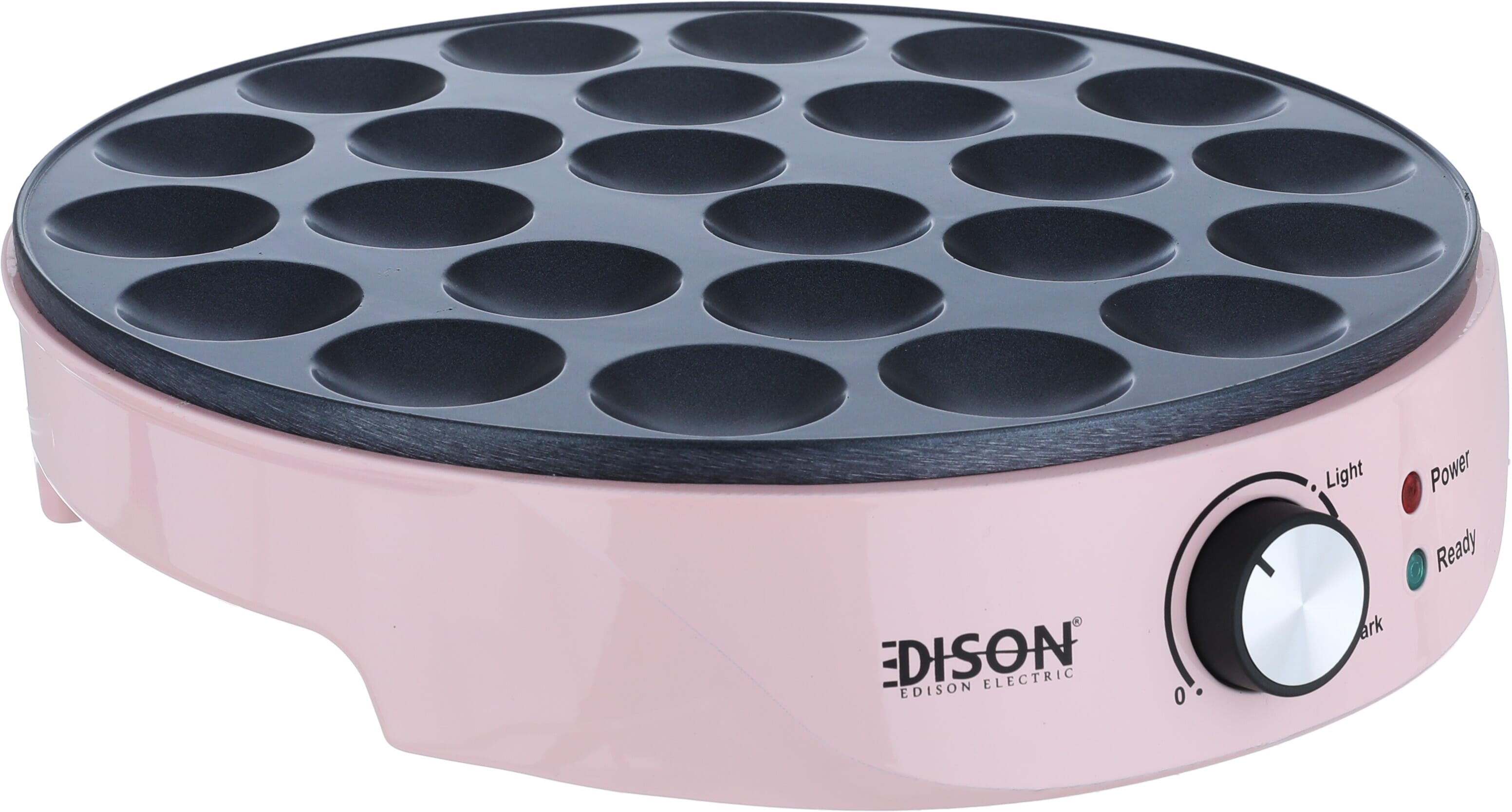 Edison JC-604PINK/24 Tefal Pancake Maker, 1000 Watt, 24 Eyes - Pink product image 2