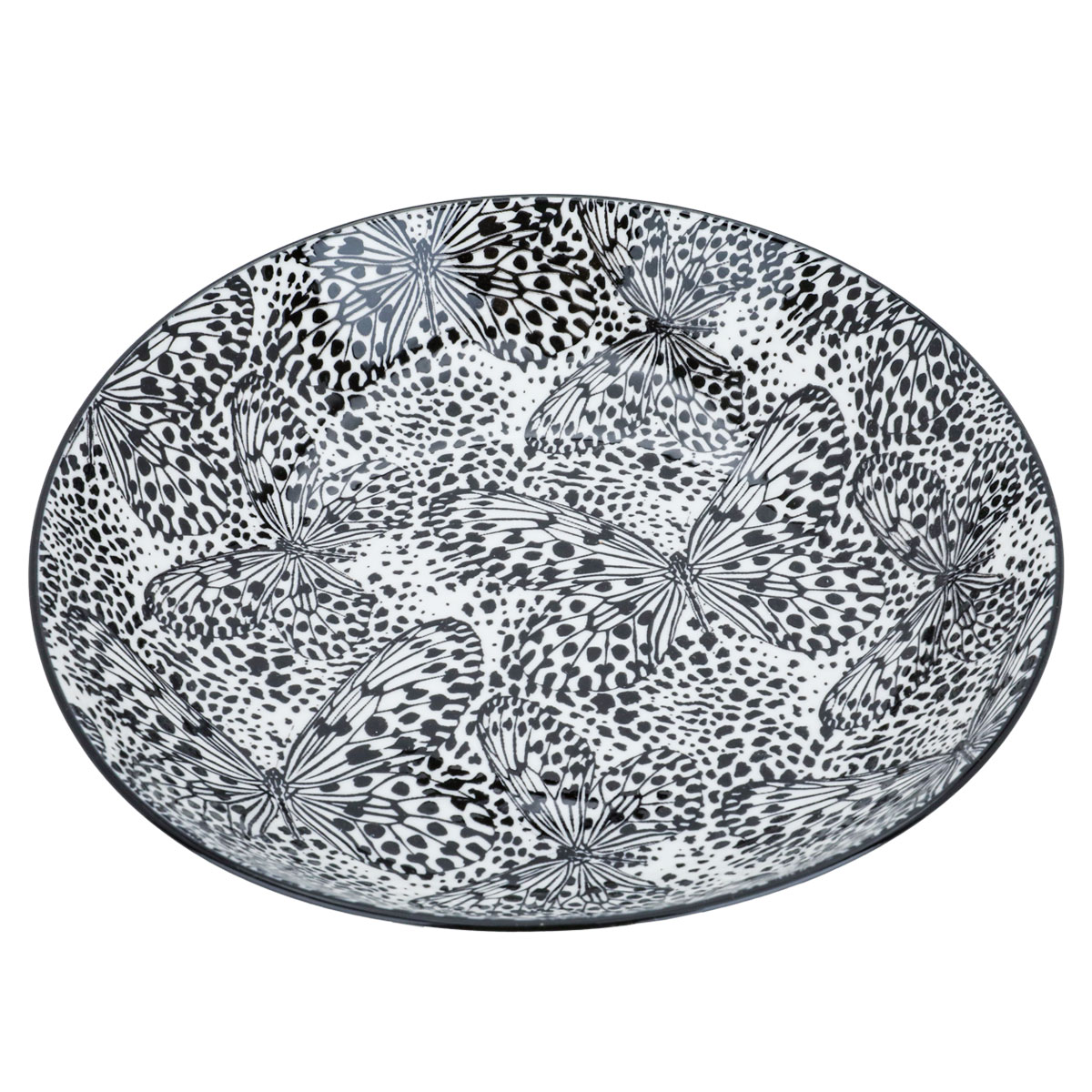 طقم سفرة دائري بورسلان السيف غاليري، 24 قطعة - أسود product image 4