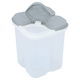 Al Saif Gallery plastic storage container, 1800 ml, divided into 4 compartments, with lid - white product image 2