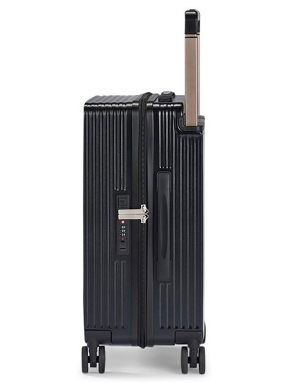 شنطة سفر بولي كربونات ليمرا، 20 بوصة، 4 عجلات، حركة بزاوية 360 درجة، PC1217-1 - اسود product image 3