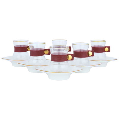 Al Saif Gallery Glass Tea Bialat Serving Set, 12 Pieces - Clear product image 2