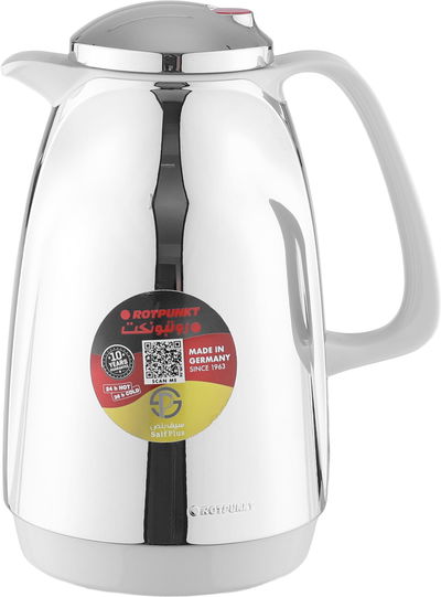 ترمس روتبونت، 1 لتر، الخامة الداخلية زجاج حراري - فضي ابيض product image 1