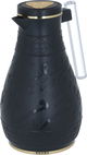 Al Saif Gallery Karam thermos set, 1/0.65 litre, Islamic pattern, thermal glass inner shell, plastic outer shell - black product image 6