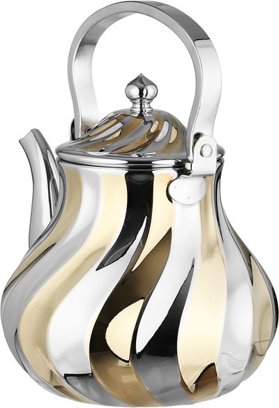 إبريق سميراء الرومانسية أستيل سيف بلص، 2 لتر - فضي ذهبي product image 2