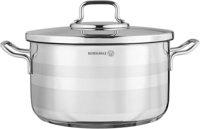 طقم قدور استرون ستانلس ستيل كوركماز، 7 قطع - فضي product image 6