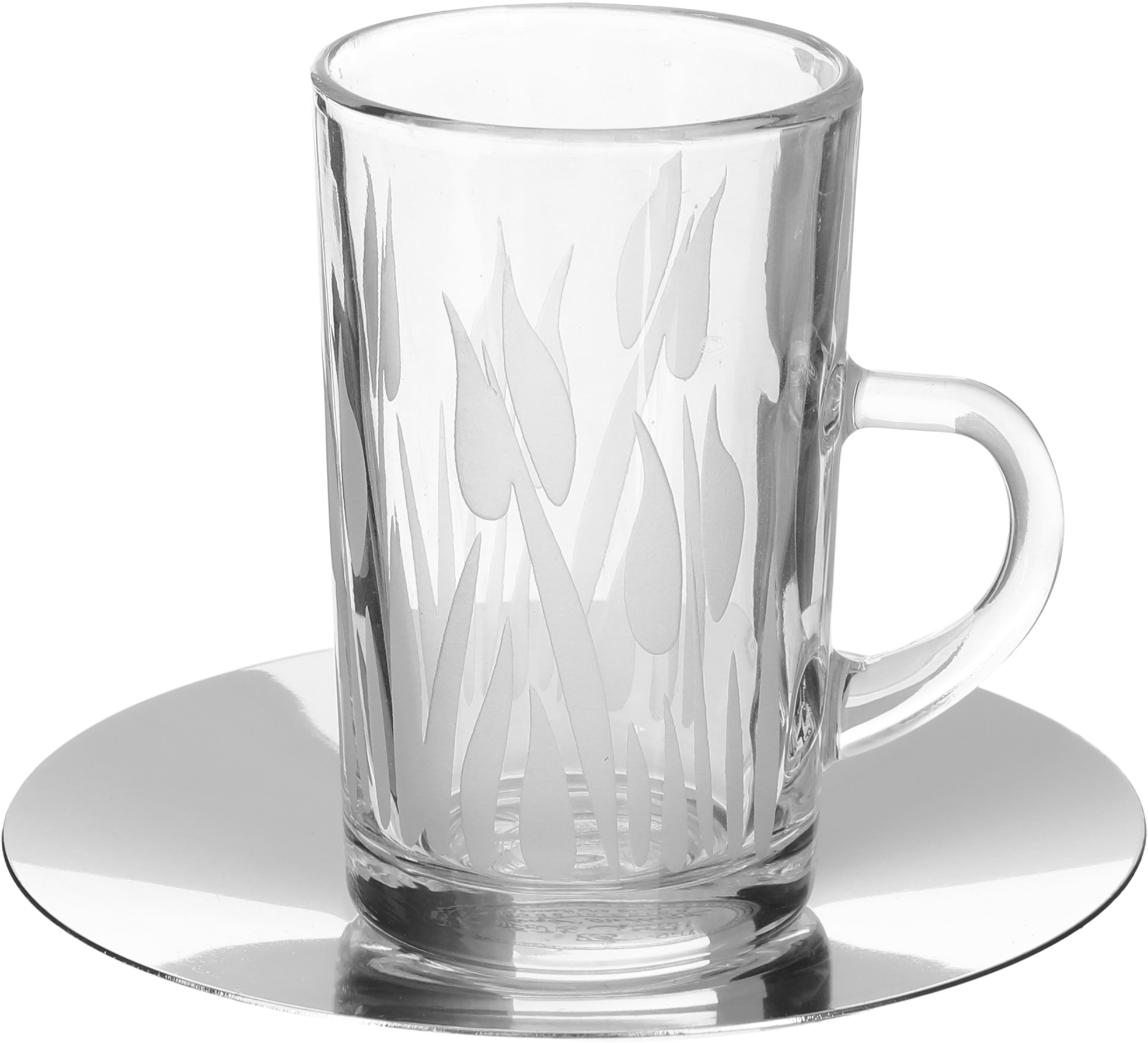طقم تقديم بيالات و فناجين زجاج السيف غاليري، 25 قطعة مع سكرية - شفاف product image 2