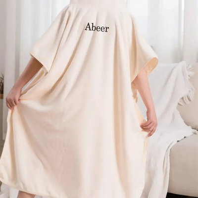 كابا لاطفال كورال فليس ريفي، 100×90 سم، مخيوط من الجانبين - اوف وايت product image 4