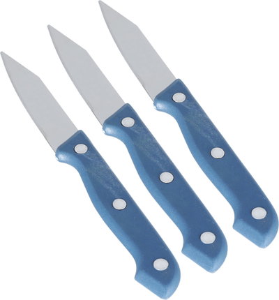 Al Saif Gallery steel knife set, 3.5 inches, 3 pieces - white product image 2