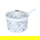 طقم تقديم شاي بورسلان + زجاج السيف غاليري، 29 قطعة، نقش رمادي - أبيض product image 5