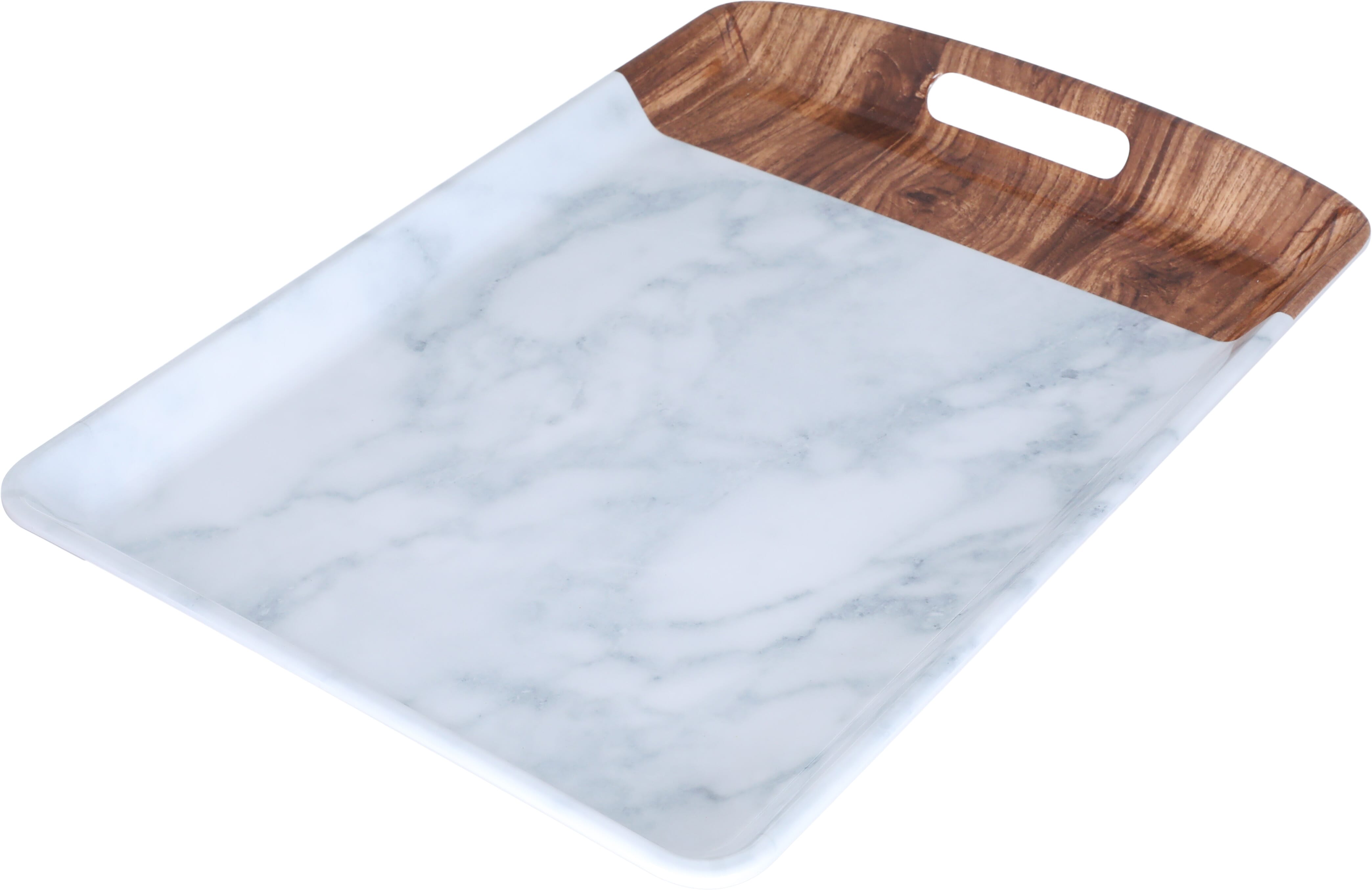 Al Saif Gallery Serving Trays Melamine Serving, 46 X 31 X 2.5 Cm - White product image 2