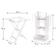 طقم طاولات اكرليك، 5 قطع - شفاف ذهبي product image 3