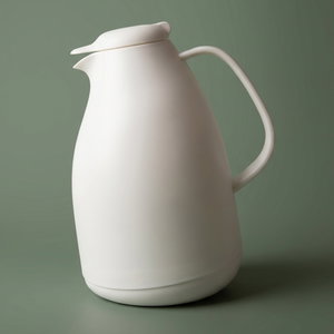 Al Saif Gallery thermos, 1 liter, thermal glass inner container, plastic outer shell - white product image