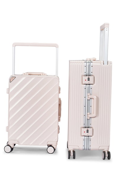 طقم شنط سفر بولي كربونات ليمرا، 2 مقاس، 4 عجلات، LMA-1900 - وردي product image 3