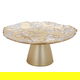Al Saif Gallery Glass Serving Stand, 21X21X9 Cm - Gold product image 1