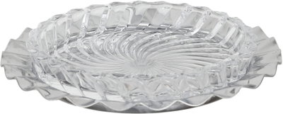 Al Saif Gallery Glass Serving Dish Set, 1 1/14 cm, 4 Pieces, Stainless Steel Base - Clear Silver product image 2