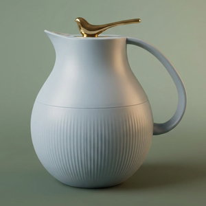 Al Saif Gallery Royal 6 thermos, 950 ml, glass inner container, plastic outer shell - light gray product image