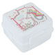 Titiz Plastic Food Container, 14x14x10 cm, 0.8 L, Square - White product image 2