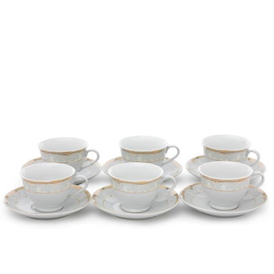 طقم سفرة بورسلان السيف غاليري، 65 قطعة - أبيض product image 3