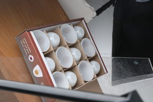 Al Saif Gallery Arabic coffee cups set, 12 pieces - white product image 2