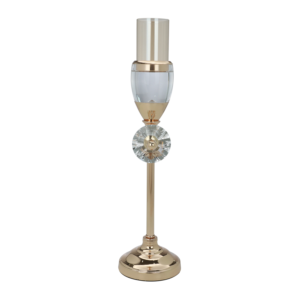 Al-Qannas Steel Candlestick, 7×10×24 cm - Gold product image 2