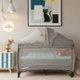 حظيرة لعب اطفال فان مومنت، 125×65 سم، مع ناموسية - رمادي product image 1