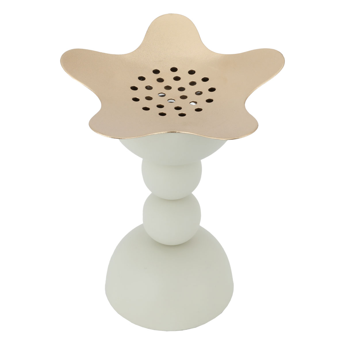 Al Saif Gallery Steel incense burner - light beige product image 2