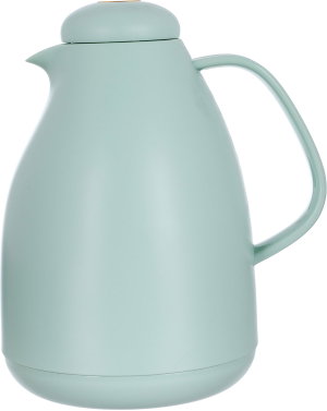 Al Saif Gallery thermos, 1 liter, thermal glass inner container, plastic outer shell - light green product image 2