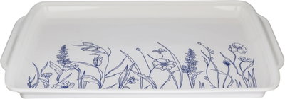 طوفرية تقديم ميلامين سيف بلص، 55x40x4 سم، مستطيلة - ابيض ازرق product image 2
