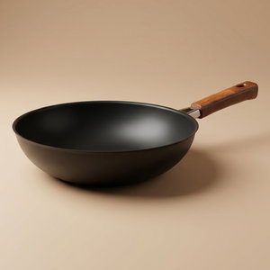 مقلاة ستانلس استيل السيف غاليري، 27 سم، يد خشب - أسود product image