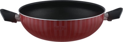مقلاة تيفلون بغطاء زجاج السيف بلص، 28 سم، يد اسود - احمر product image 4