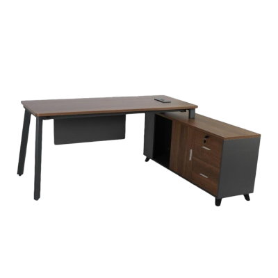 مكتب مودرن خشب MDF، 80×160×75 سم - بني داكن product image 3