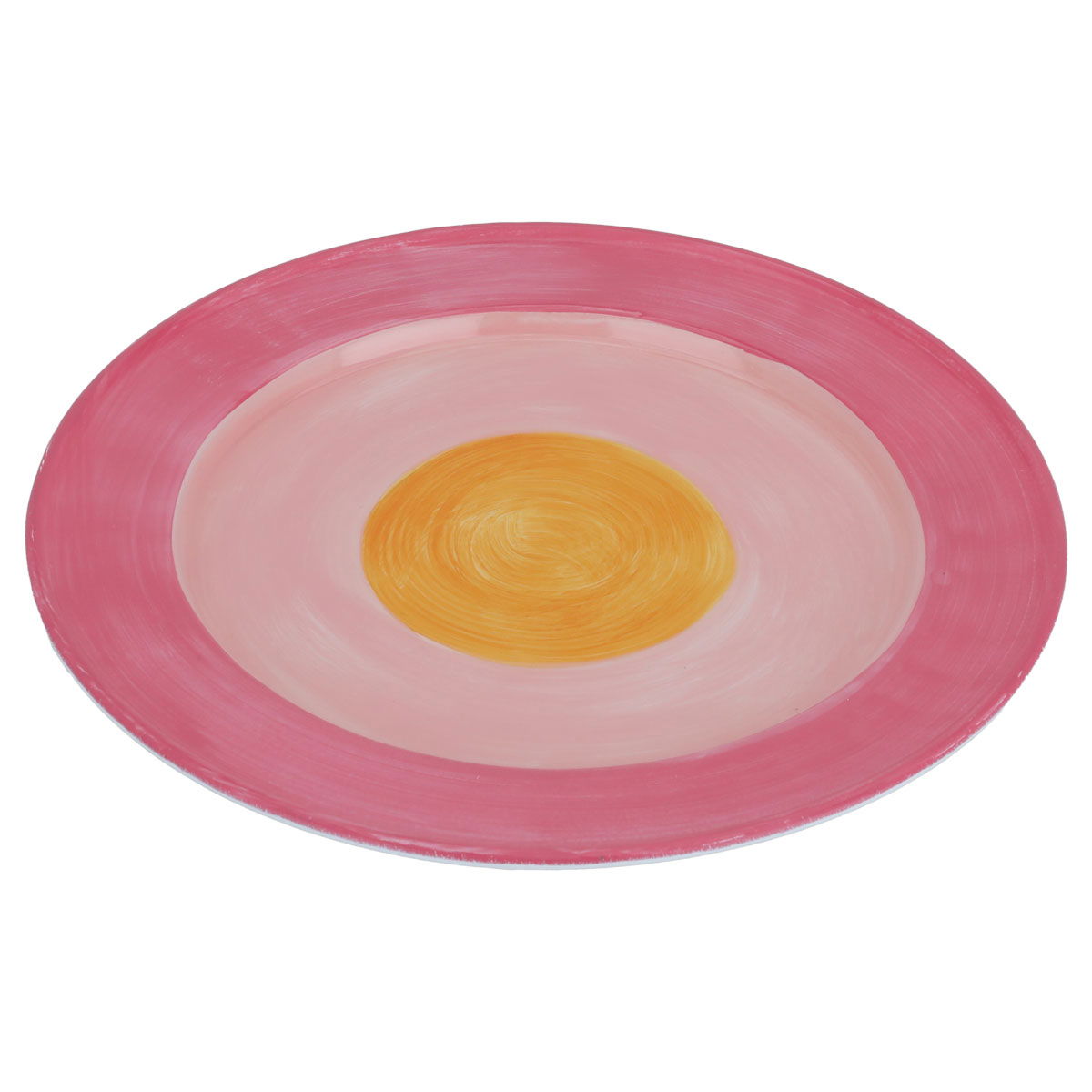 Al Saif Gallery porcelain dessert serving dish, 25.5 x 1.5 cm, round - pink product image 2