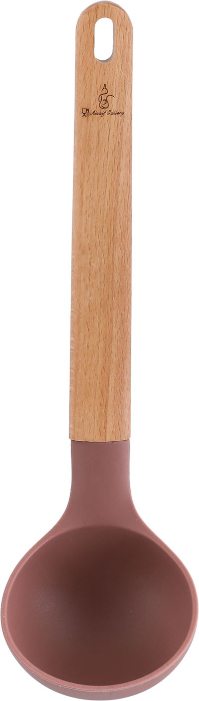 Al Saif Gallery 6-Piece Wooden Silicone Cooking Spoon Set, Wooden Handle - Kashmir product image 4